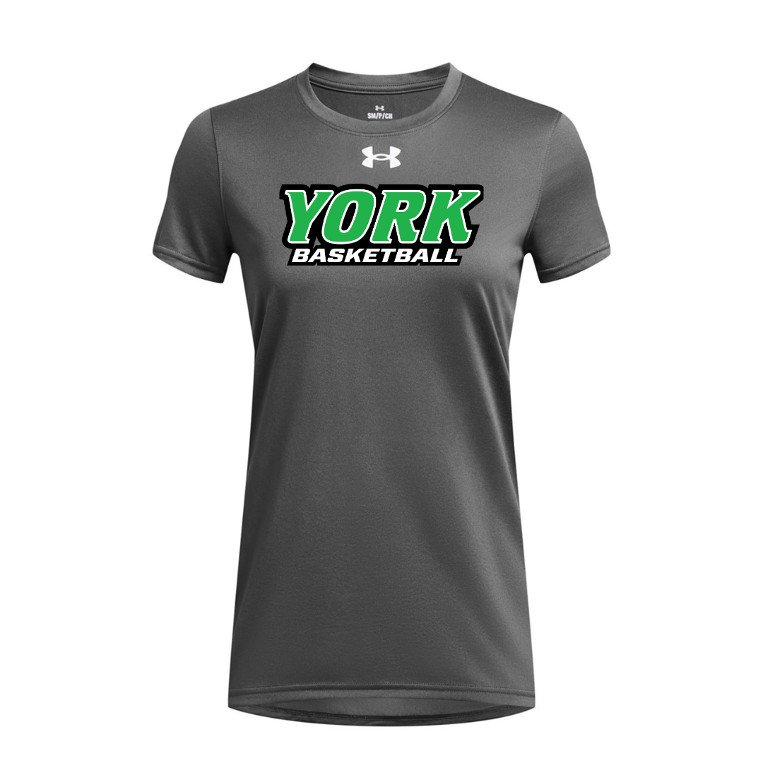 CUSTOM UNDER ARMOUR WOMEN'S TECH TEAM SHORT SLEEVE T-SHIRT - BASKETBALL