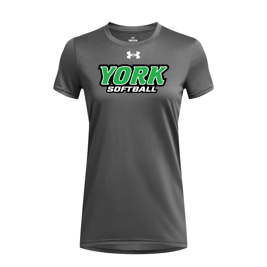 CUSTOM UNDER ARMOUR WOMEN'S TECH TEAM SHORT SLEEVE T-SHIRT - SOFTBALL