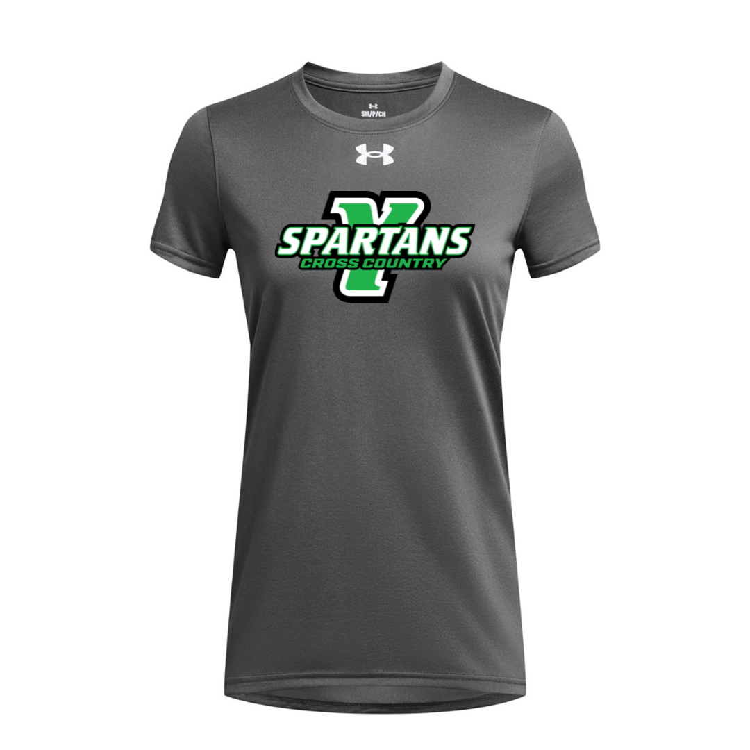 CUSTOM UNDER ARMOUR WOMEN'S TECH TEAM SHORT SLEEVE T-SHIRT - CROSS COUNTRY