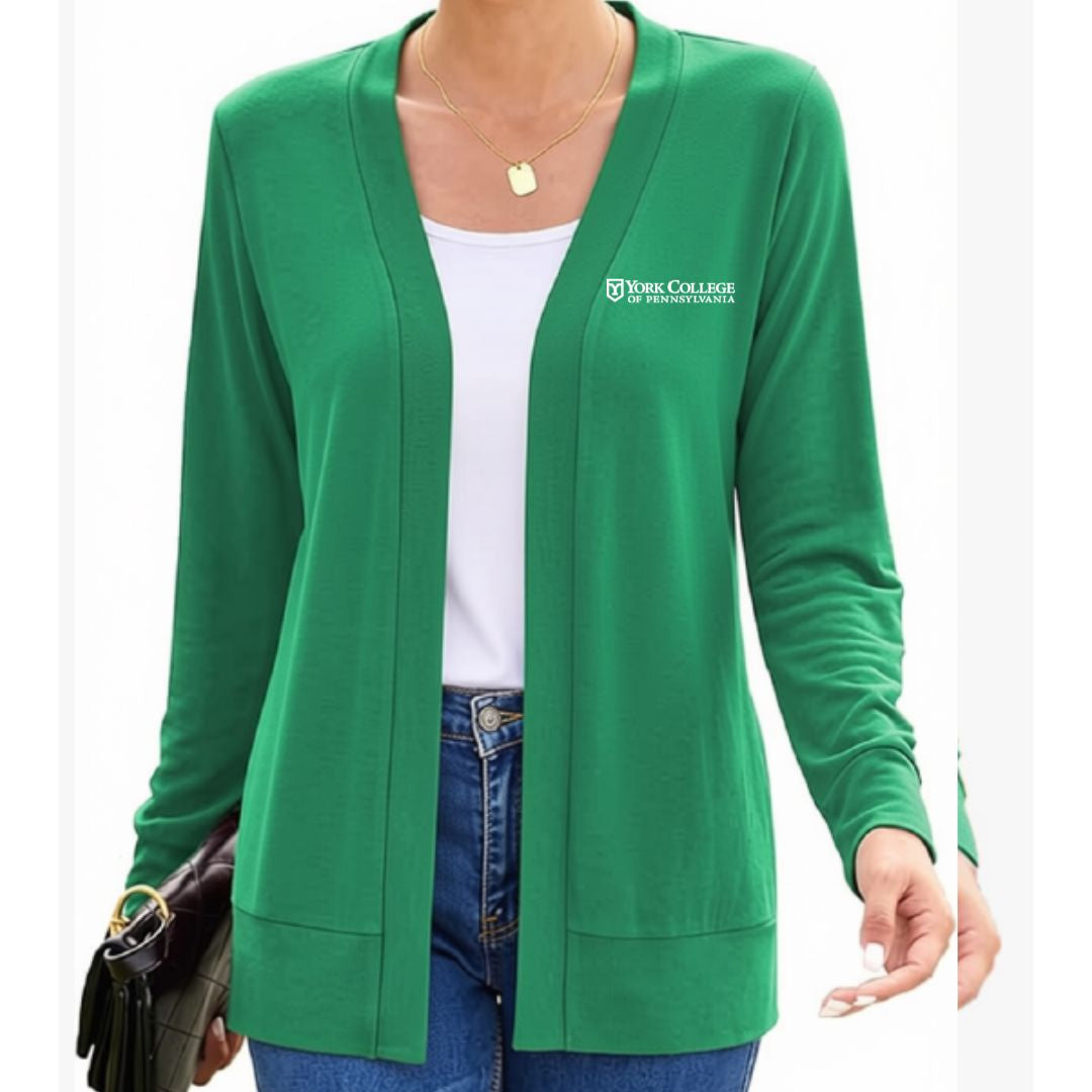 EMP SHOP- WOMEN'S LONG SLEEVE OPEN FRONT CARDIGAN