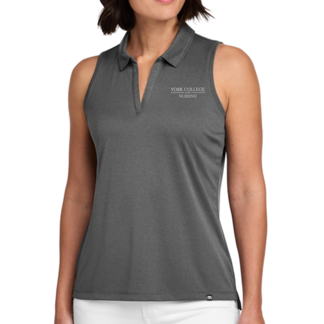 NURSING EMP SHOP - TRAVIS MATHEW WOMEN'S COTO PERFORMANCE SLEEVELESS POLO