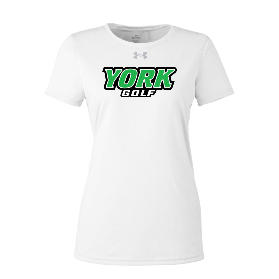 CUSTOM UNDER ARMOUR WOMEN'S TECH TEAM SHORT SLEEVE T-SHIRT - GOLF