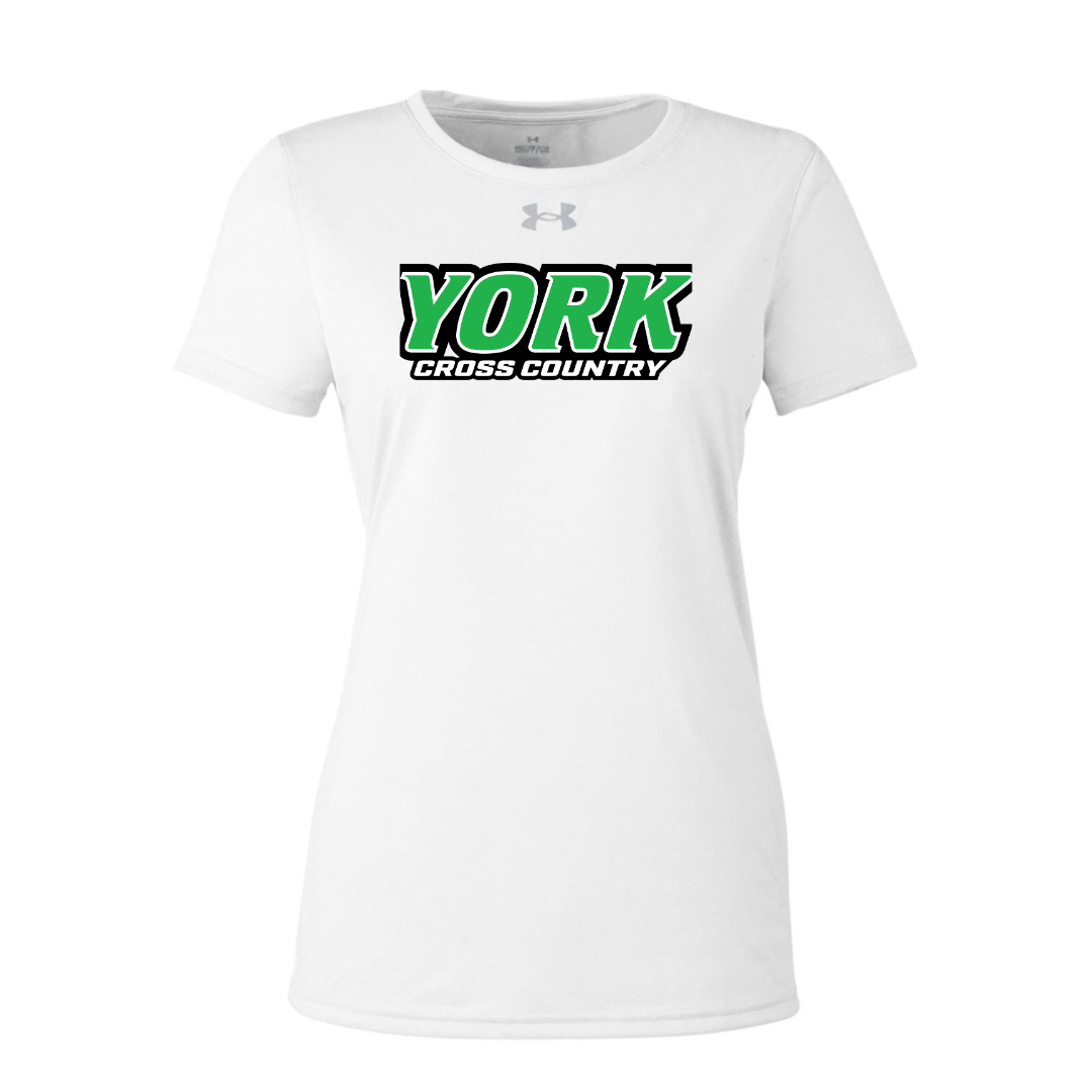 CUSTOM UNDER ARMOUR WOMEN'S TECH TEAM SHORT SLEEVE T-SHIRT - CROSS COUNTRY