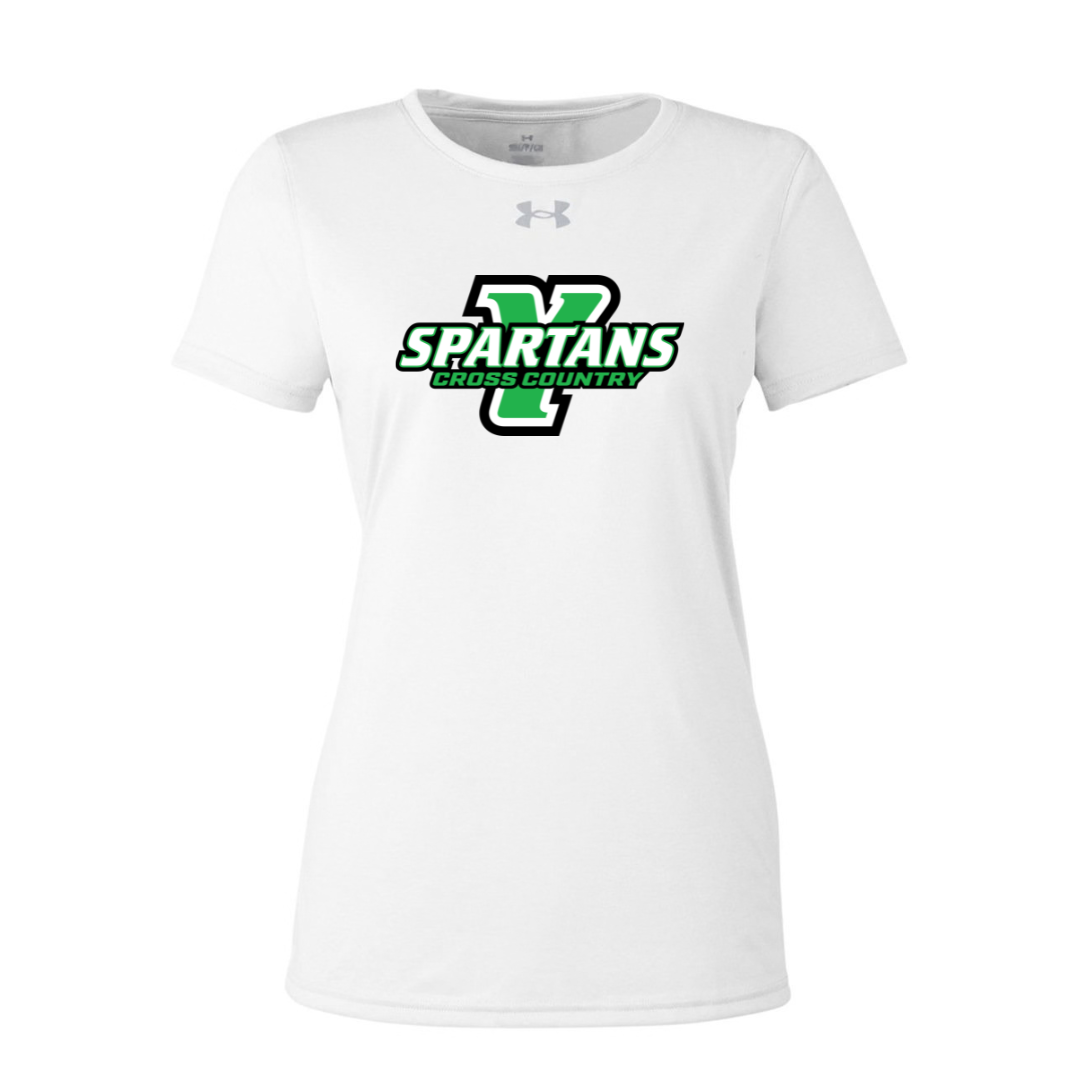 CUSTOM UNDER ARMOUR WOMEN'S TECH TEAM SHORT SLEEVE T-SHIRT - CROSS COUNTRY