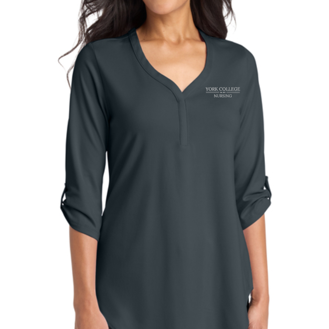 NURSING EMP SHOP - PORT AUTHORITY WOMEN'S CITY STRETCH 3/4 SLEEVE TUNIC