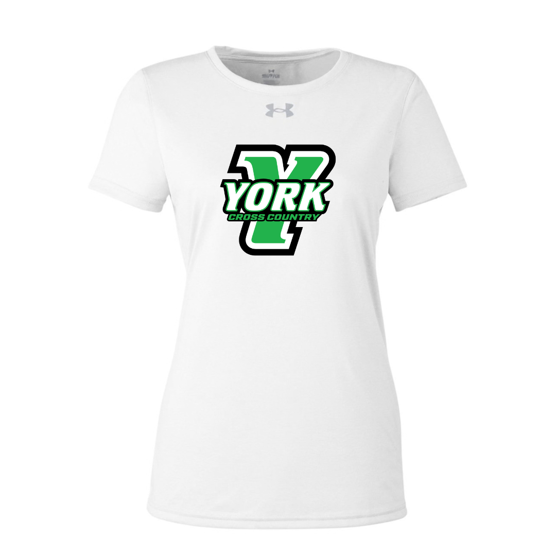 CUSTOM UNDER ARMOUR WOMEN'S TECH TEAM SHORT SLEEVE T-SHIRT - CROSS COUNTRY