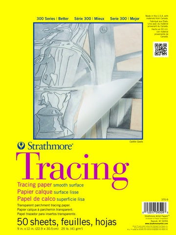 Paper: Tracing Pad - 50 Sheets - 11x14 - 25lb - Tape Top