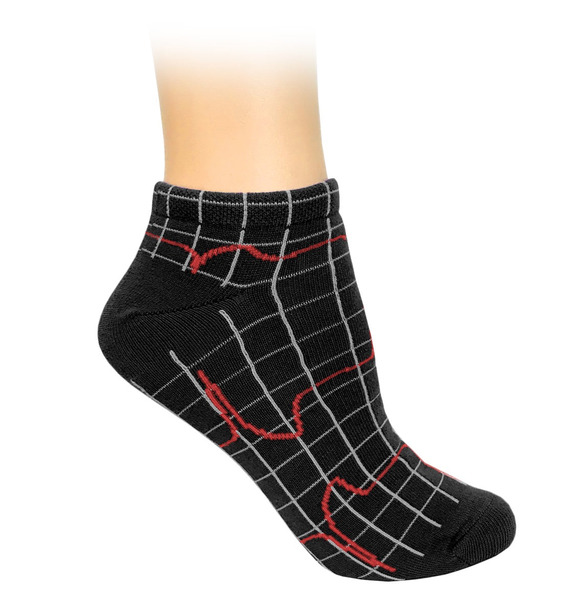 Nursing Ankle Socks - EKG Prints