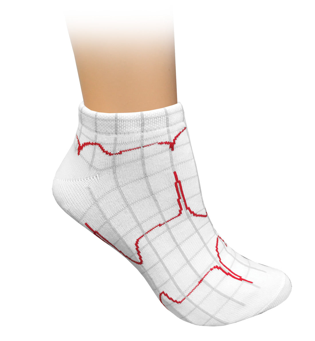 Nursing Ankle Socks - EKG Prints