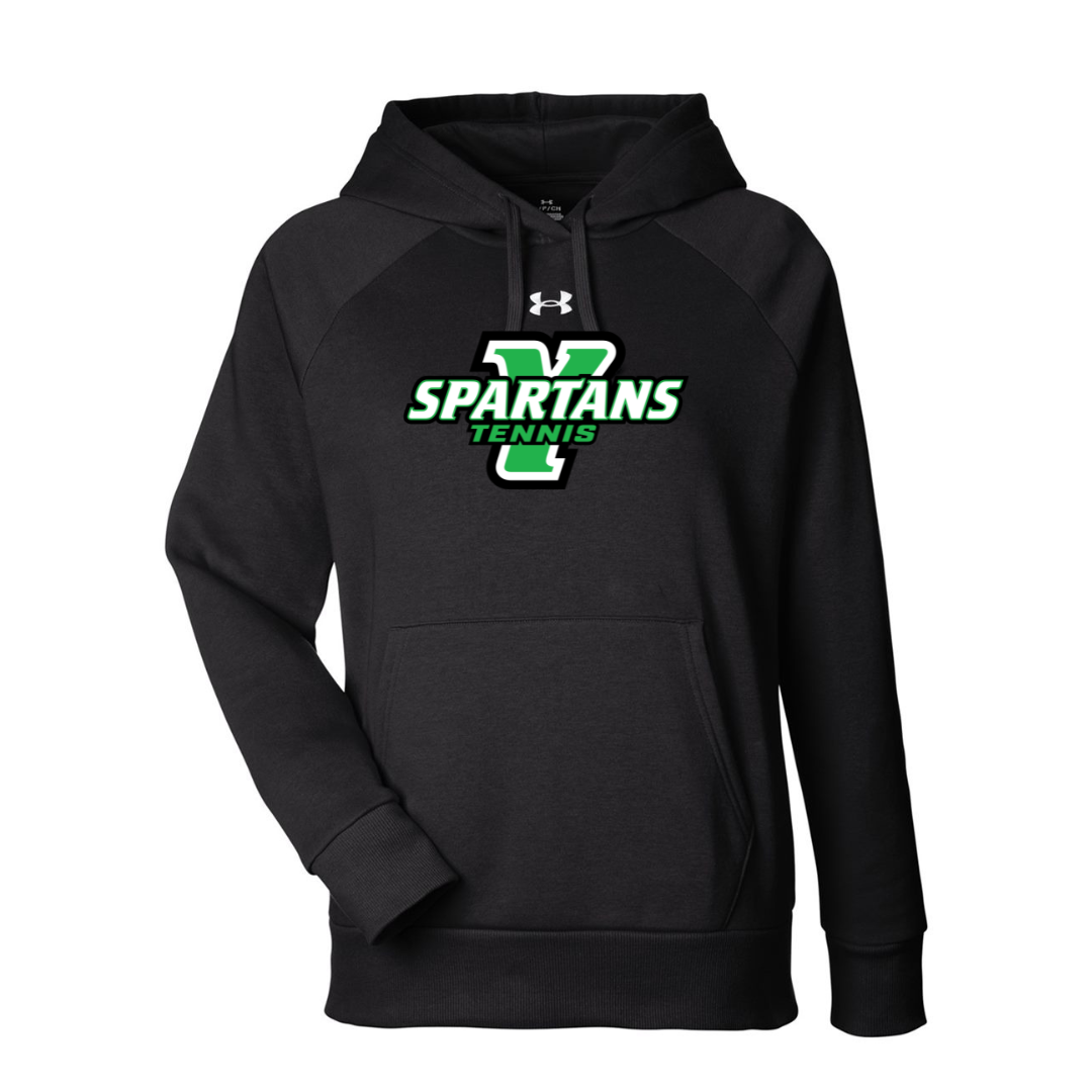 CUSTOM UNDER ARMOUR WOMEN'S RIVAL FLEECE HOODIE - TENNIS