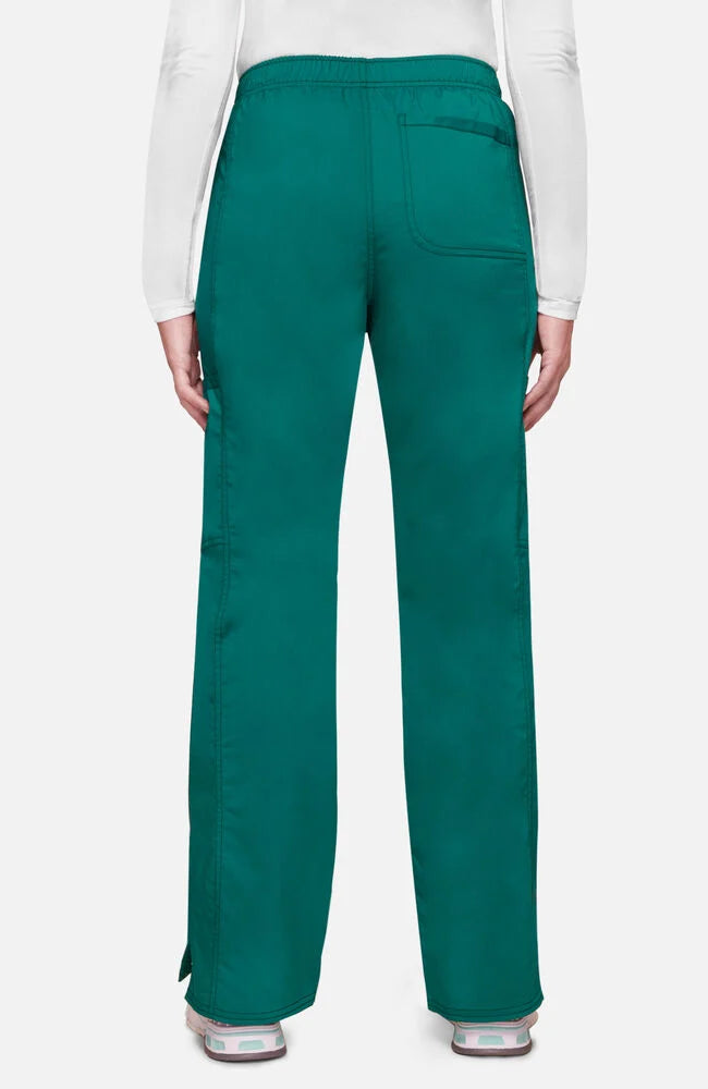 Ladies Mid Rise Drawstring Scrub Pants - Green