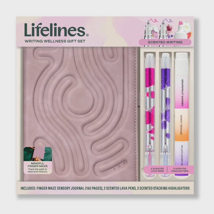 Lifelines Writing Wellness Gift Set - Pink