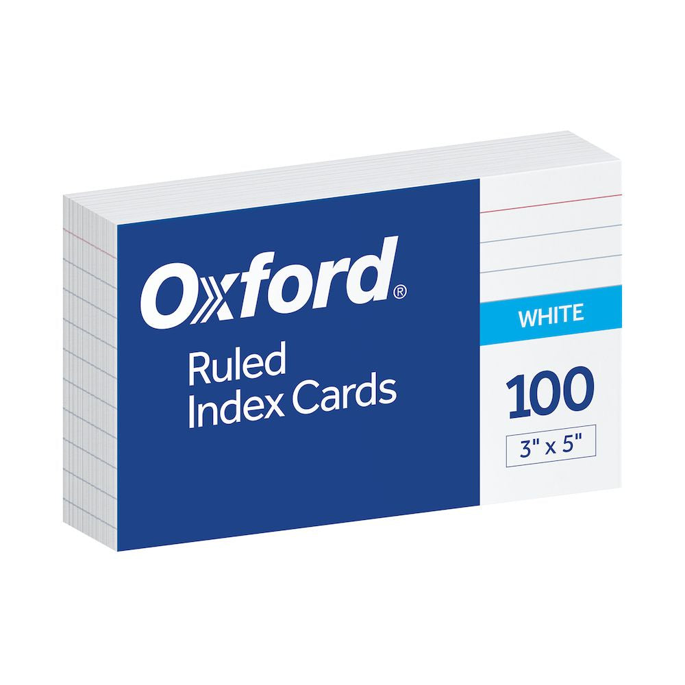 Index Card: Ruled - 3x5 - 100 Pack