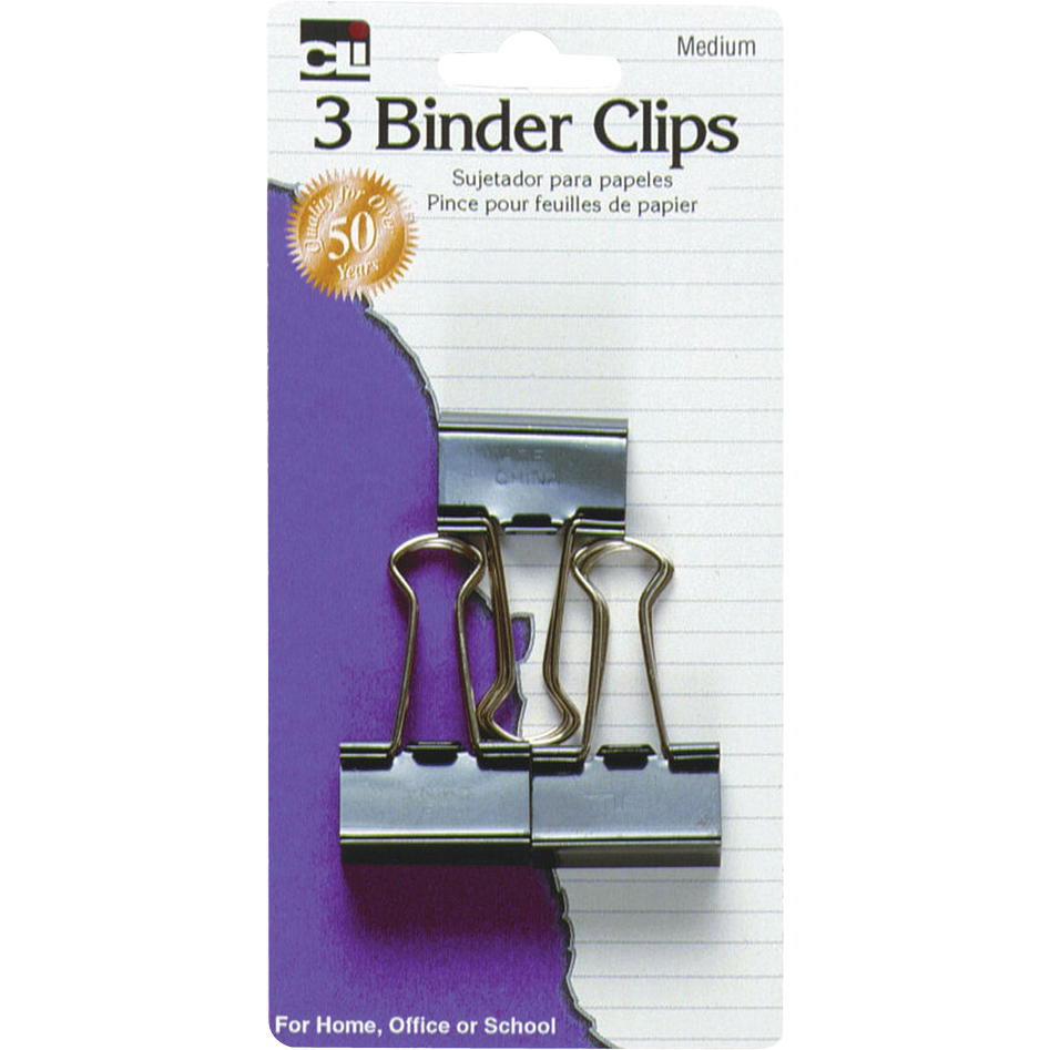 Binder Clip - 3 Pack