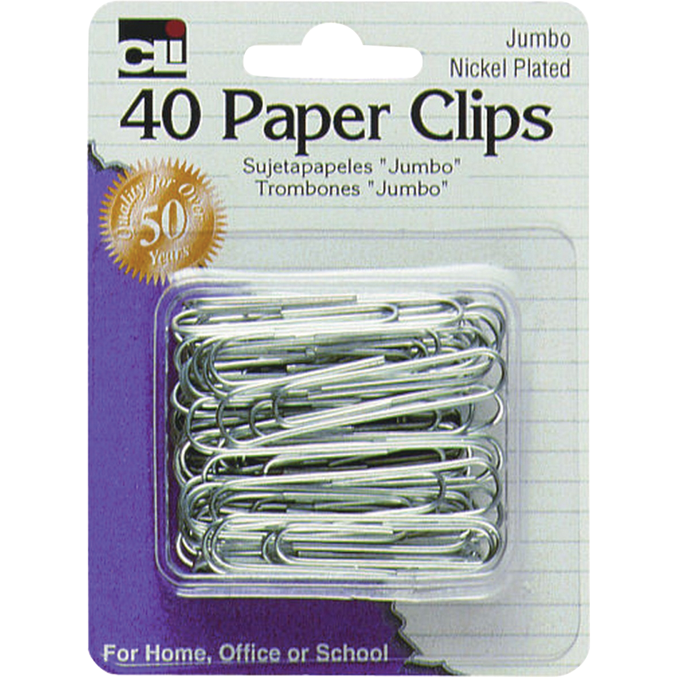 Paper Clips - Jumbo - 40 Pack