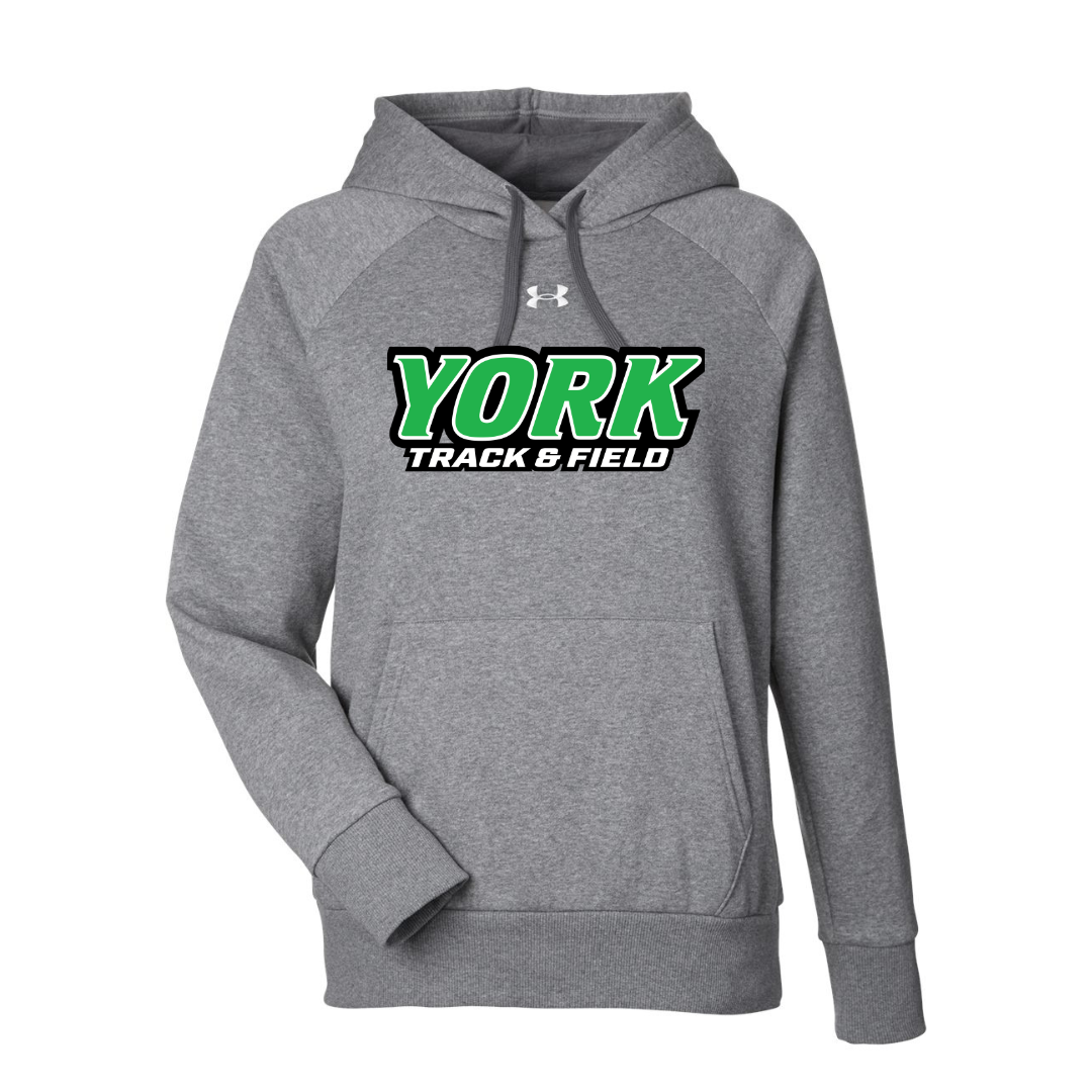CUSTOM UNDER ARMOUR WOMEN'S RIVAL FLEECE HOODIE - TRACK AND FIELD