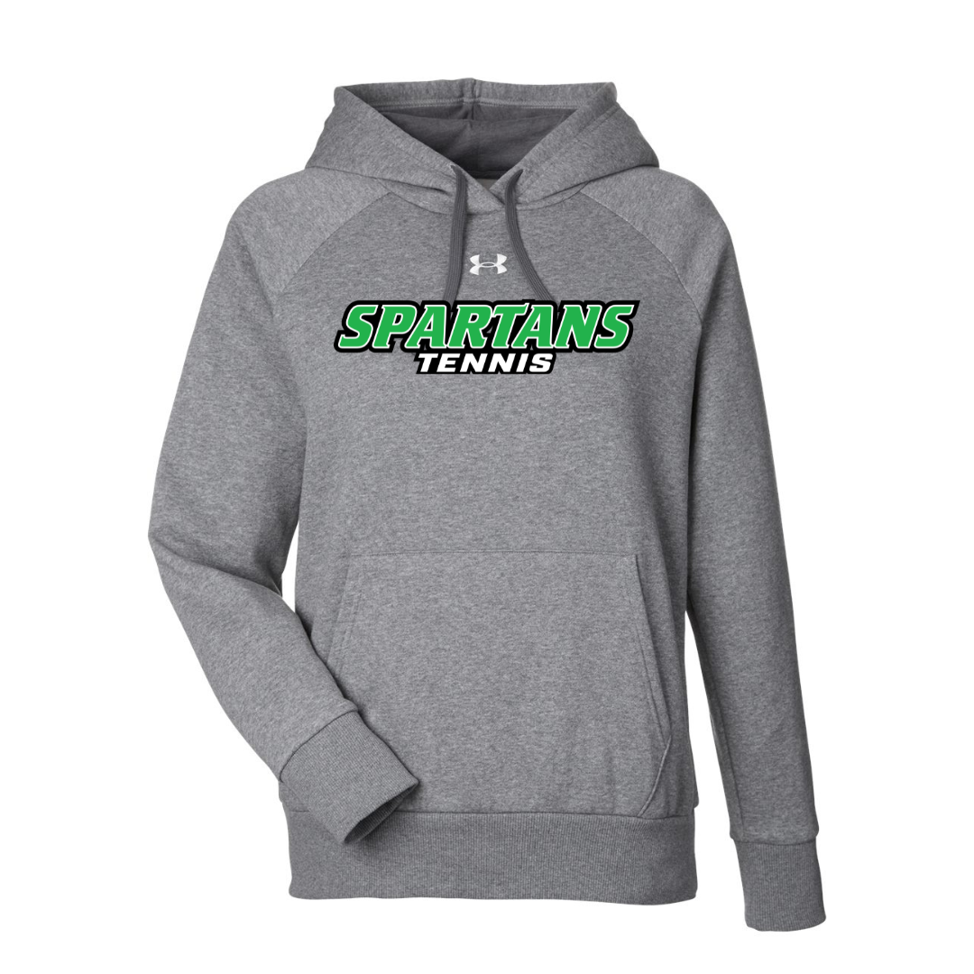 CUSTOM UNDER ARMOUR WOMEN'S RIVAL FLEECE HOODIE - TENNIS
