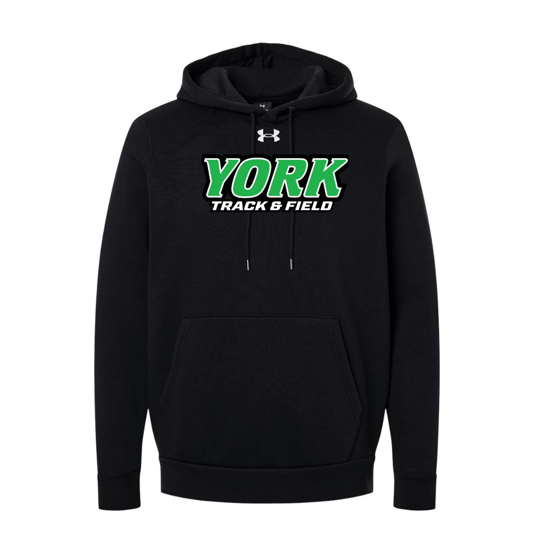 CUSTOM UNDER ARMOUR MEN'S ICON FLEECE HOODIE - TRACK AND FIELD