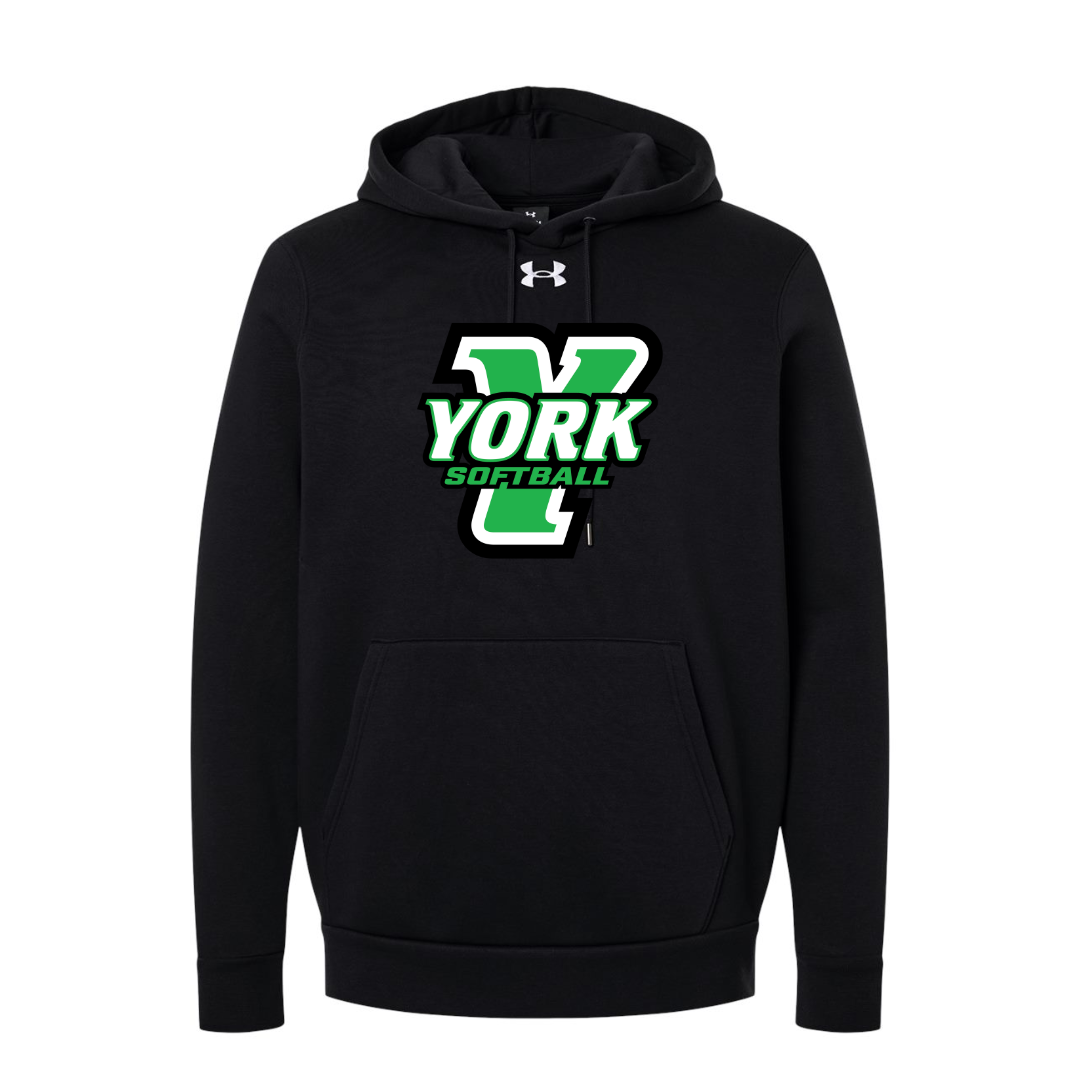 CUSTOM UNDER ARMOUR MEN'S ICON FLEECE HOODIE - SOFTBALL