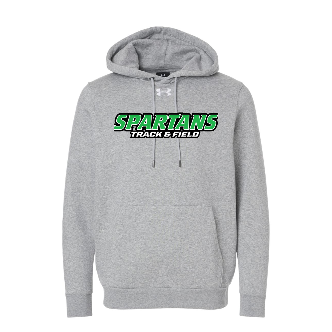 CUSTOM UNDER ARMOUR MEN'S ICON FLEECE HOODIE - TRACK AND FIELD