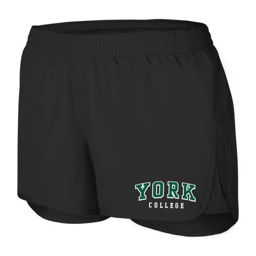 AUGUSTA WOMENS SHORT W/ YORK COLLEGE ON LEFT LEG