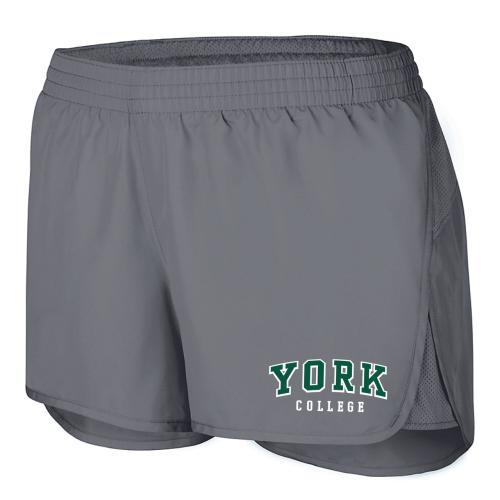 AUGUSTA WOMENS SHORT W/ YORK COLLEGE ON LEFT LEG