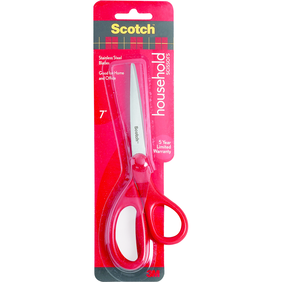 Scissors: Home & Office - Red - 7in