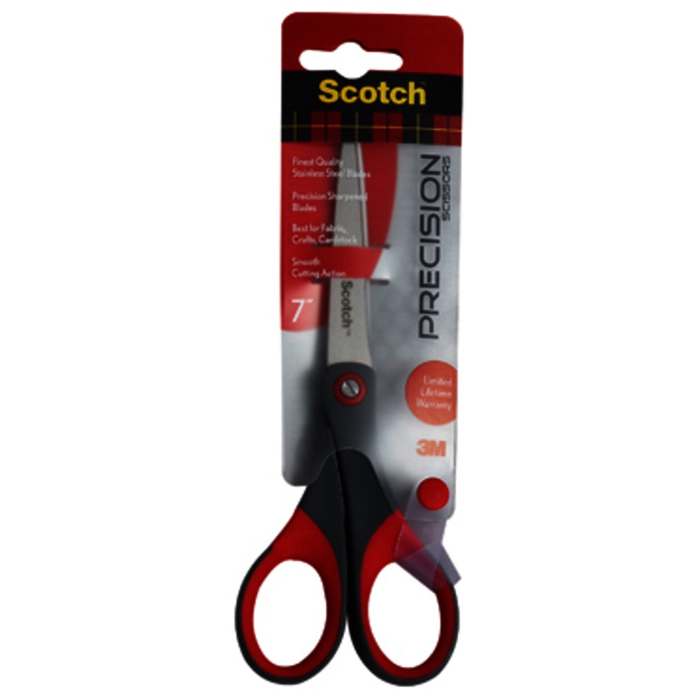 Scissors - Stainless Steel - Red/Gray - 7in