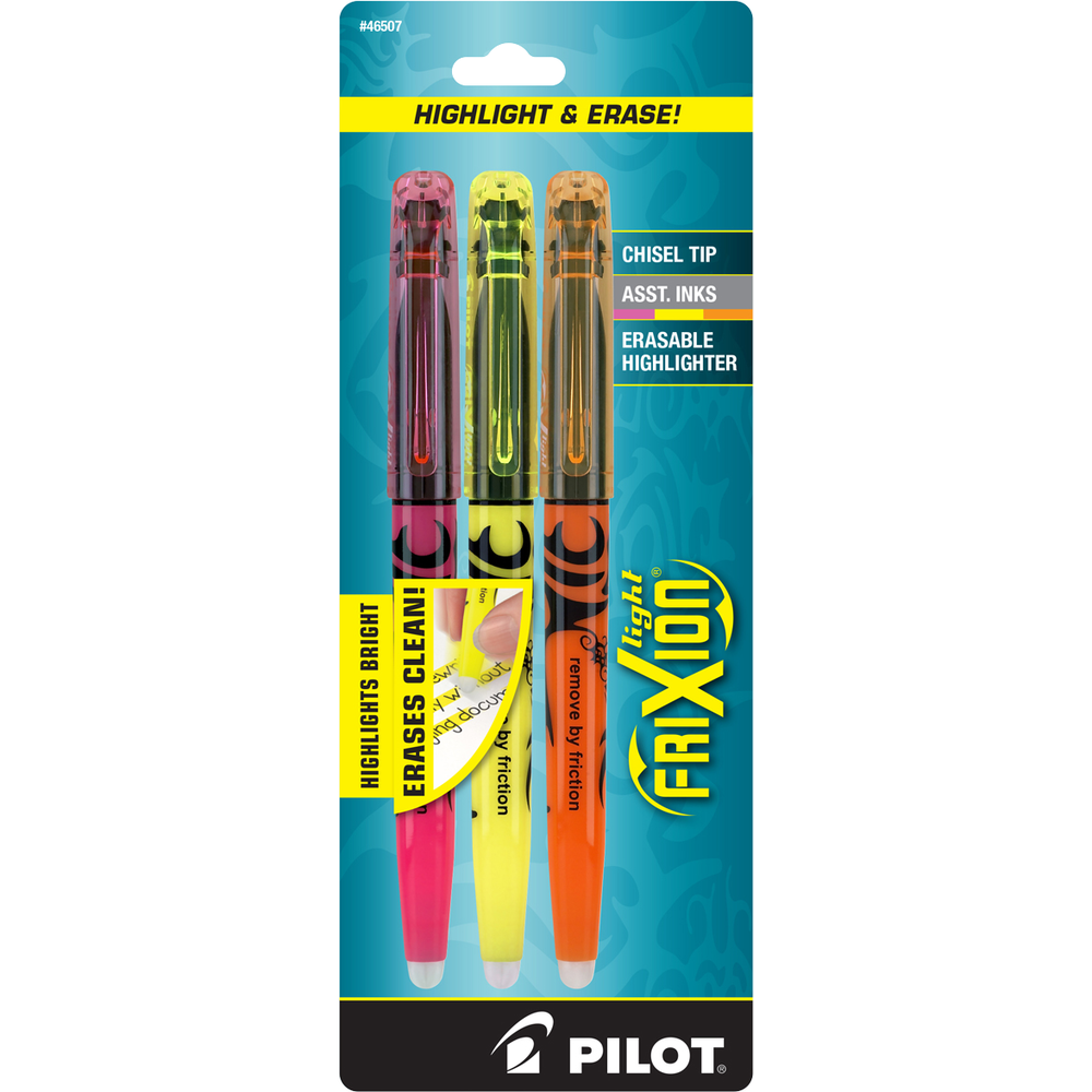 Highlighter: FriXion Light Erasable Pen Style - Assorted Colors - 3 Pack