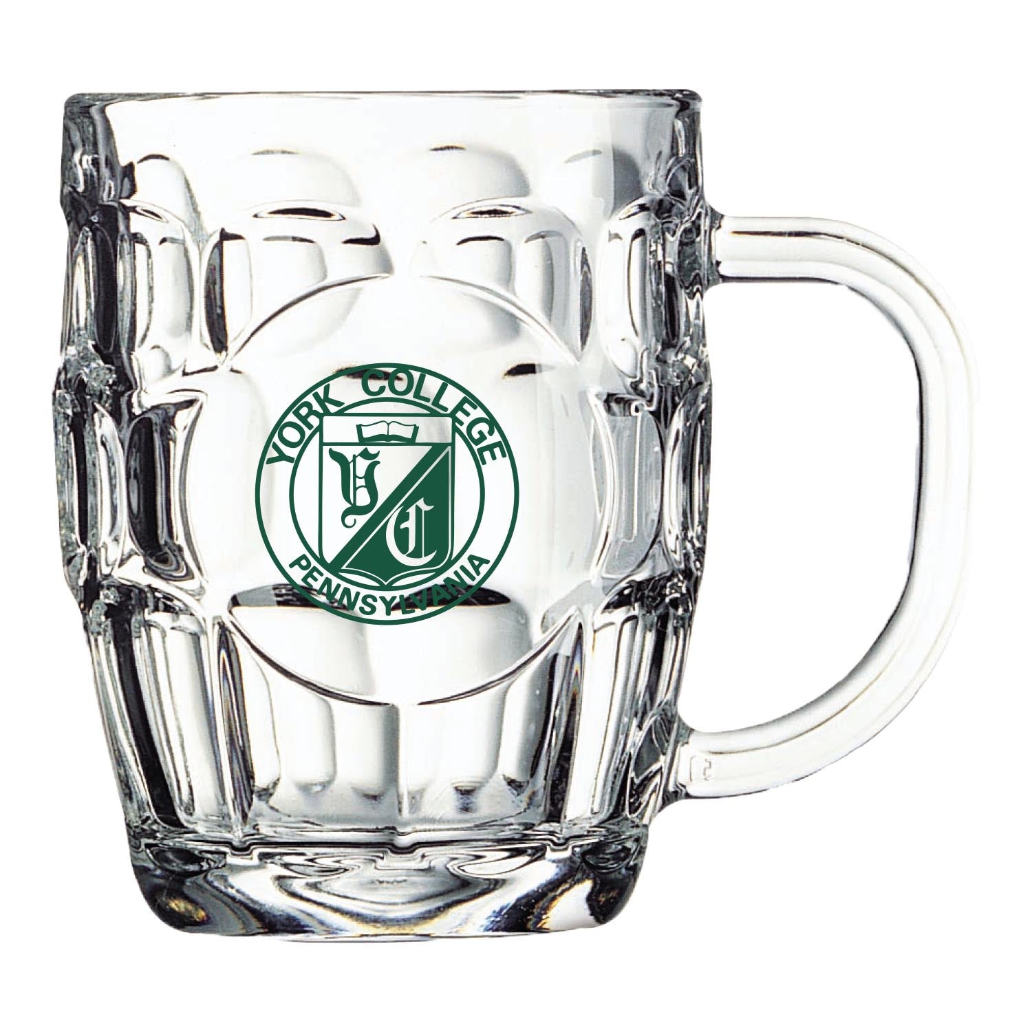 Mug:  Glass Stein w/Seal - 20oz