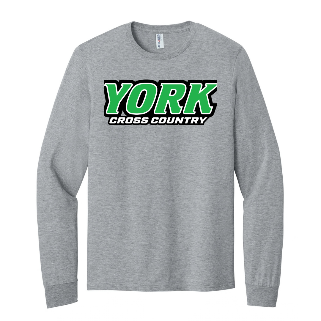 CUSTOM JERZEES CLASSICS LONG SLEEVE T-SHIRT- CROSS COUNTRY
