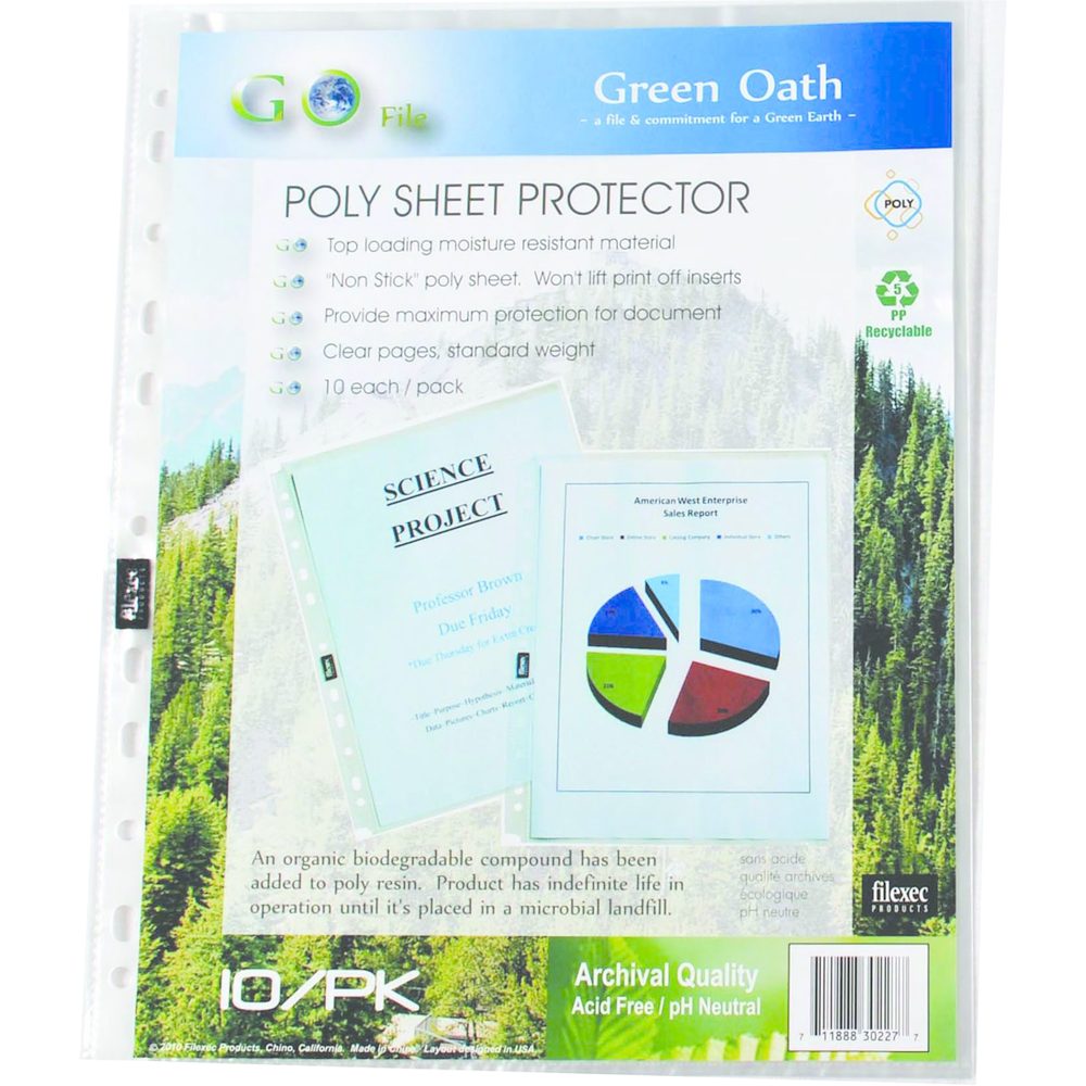 Sheet Protector - 8.5x11 - Clear - 10 Pack