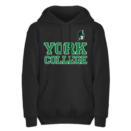 EIGHTY EIGHT HOODED SWEATSHIRT WITH YORK OVER COLLEGE AND SPARTAN AT LEFT CHEST