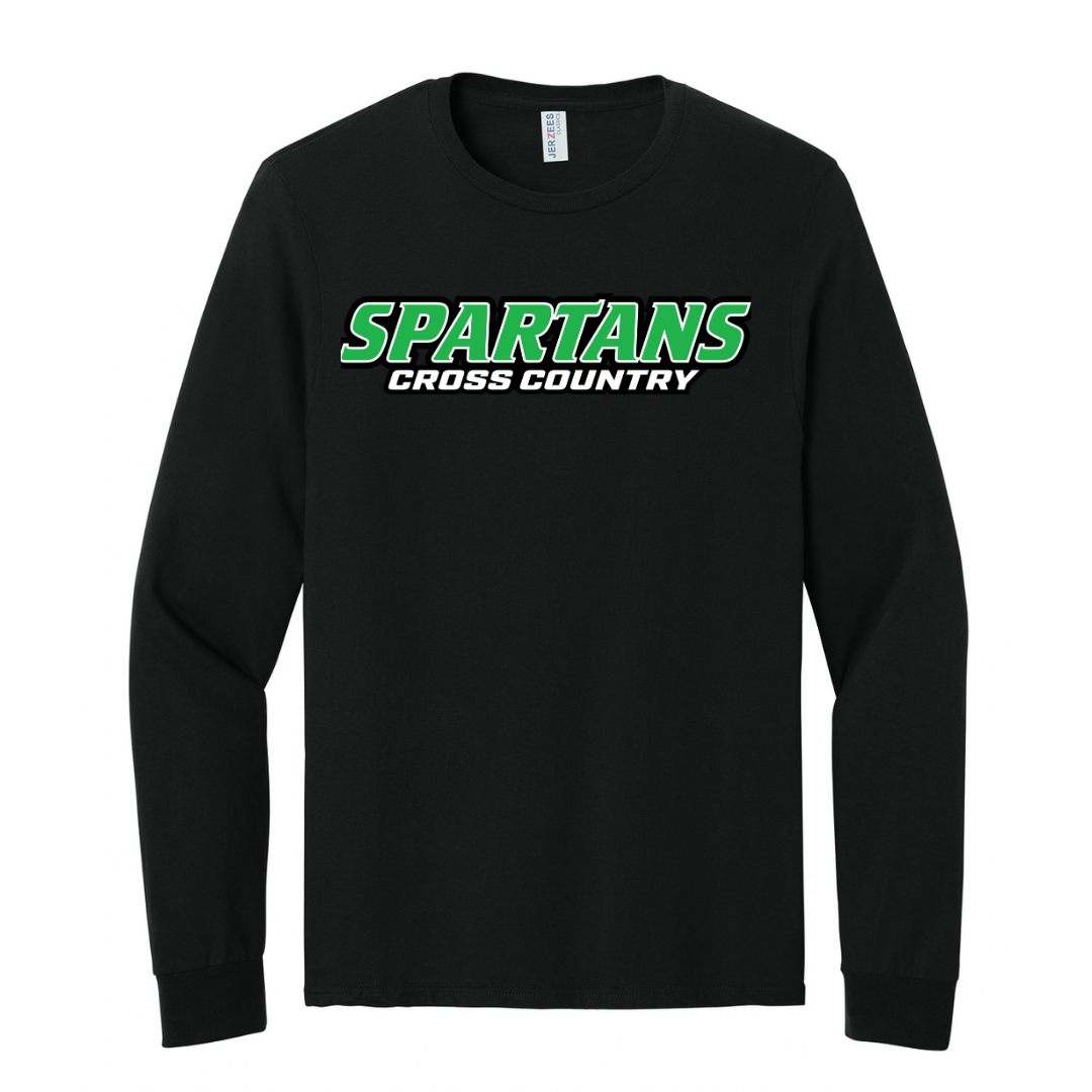 CUSTOM JERZEES CLASSICS LONG SLEEVE T-SHIRT- CROSS COUNTRY