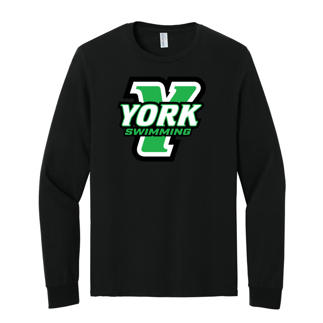 CUSTOM JERZEES CLASSICS LONG SLEEVE T-SHIRT- SWIMMING