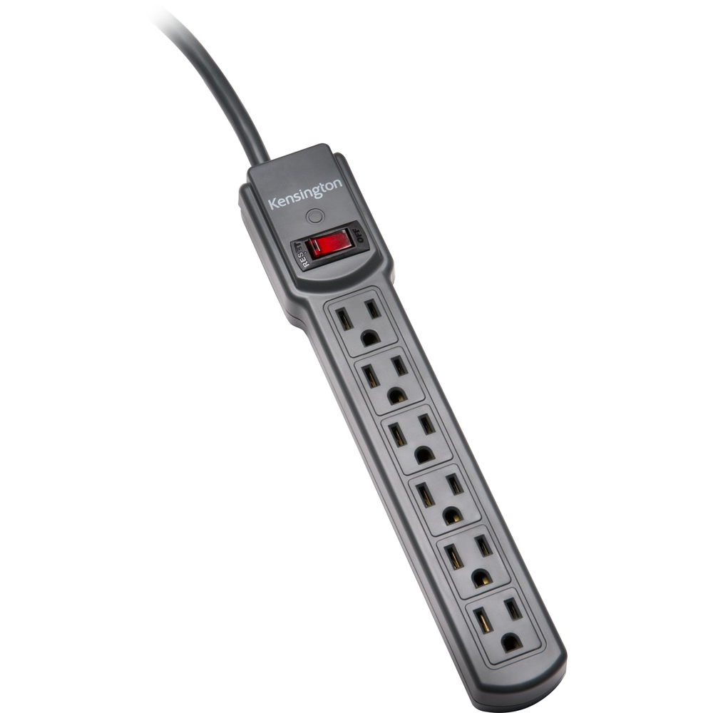 Kensington Guardian Surge Protector - Gray 4ft BP 6-Outlet