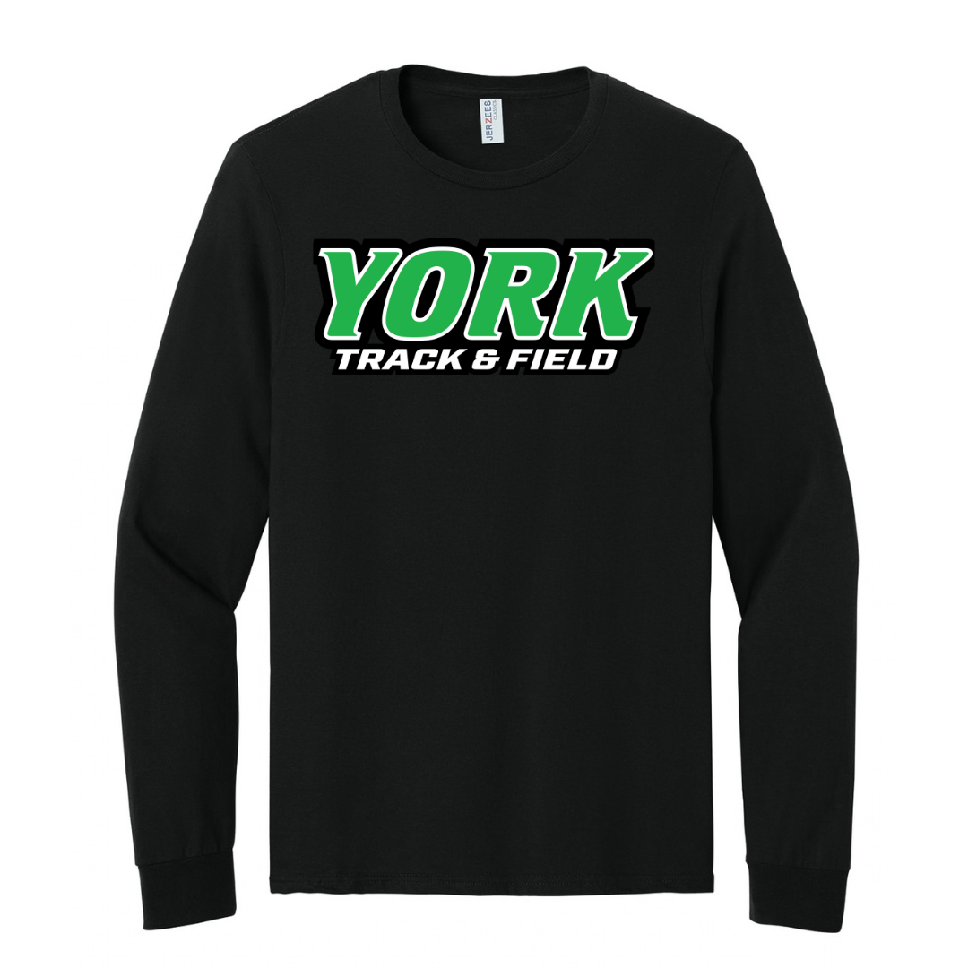 CUSTOM JERZEES CLASSICS LONG SLEEVE T-SHIRT- TRACK AND FIELD