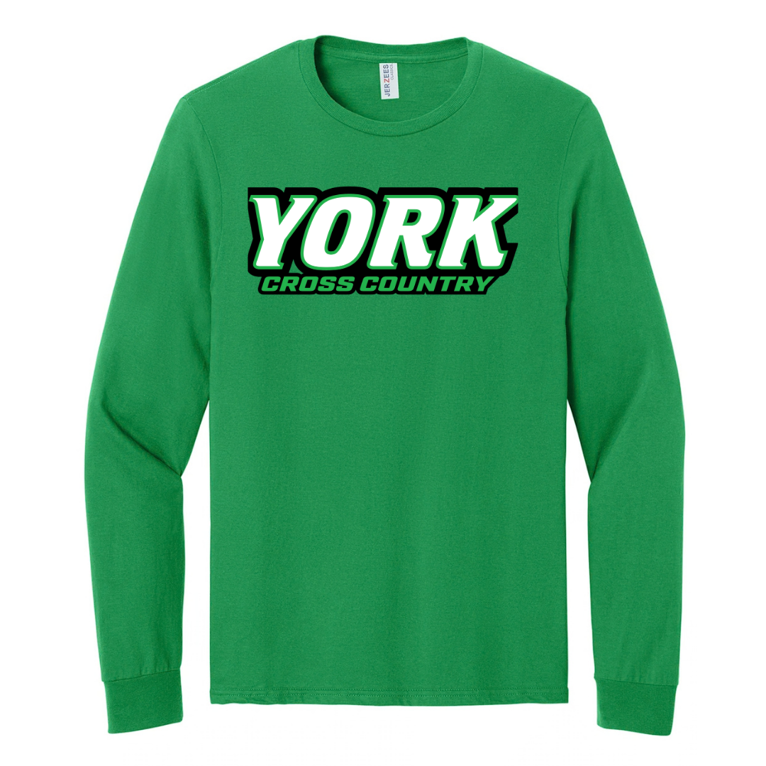 CUSTOM JERZEES CLASSICS LONG SLEEVE T-SHIRT- CROSS COUNTRY