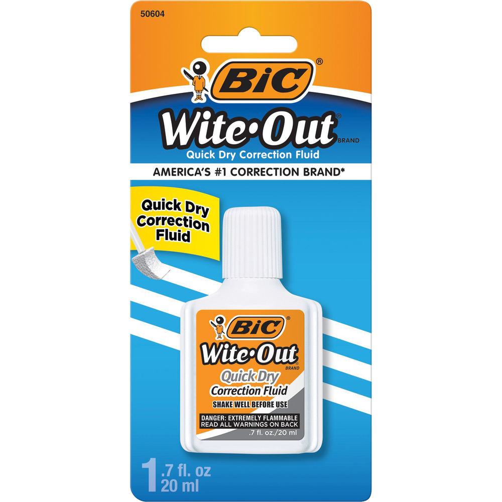 Wite-Out Brand Quick-Dry Correction Fluid - 20ml