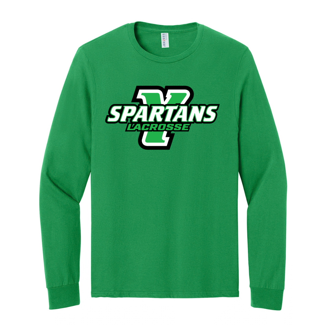 CUSTOM JERZEES CLASSICS LONG SLEEVE T-SHIRT- LACROSSE