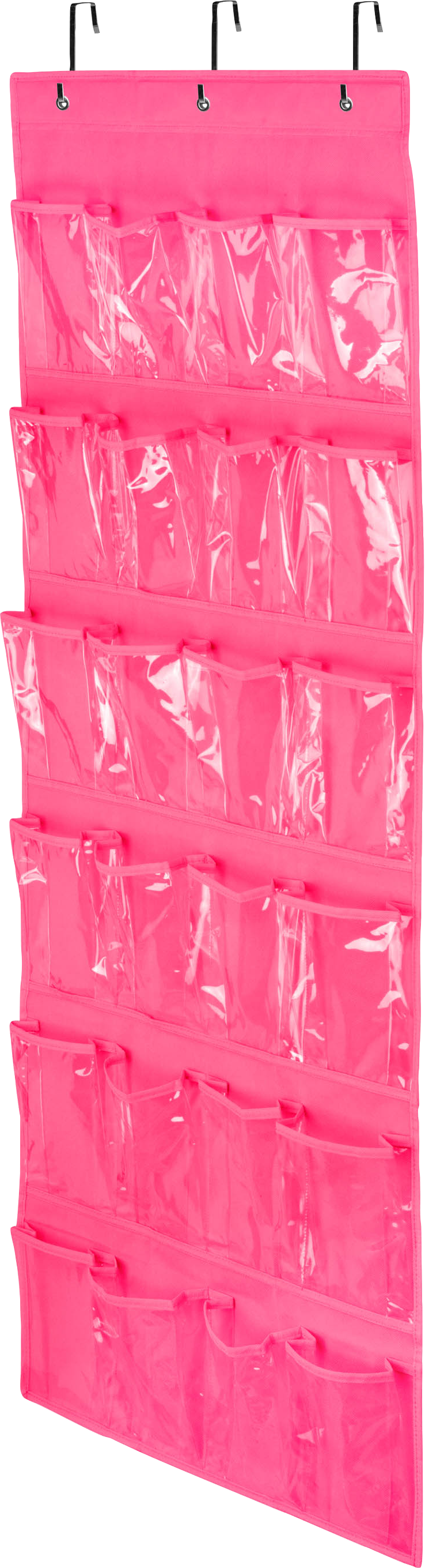 Over The Door Shoe and Accessory Organizer - Pink