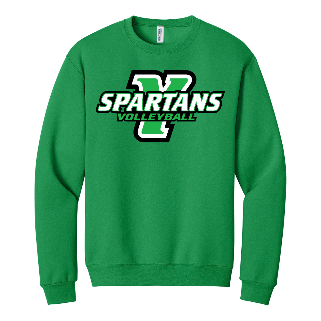 CUSTOM JERZEES CLASSICS CREW SWEATSHIRT- VOLLEYBALL