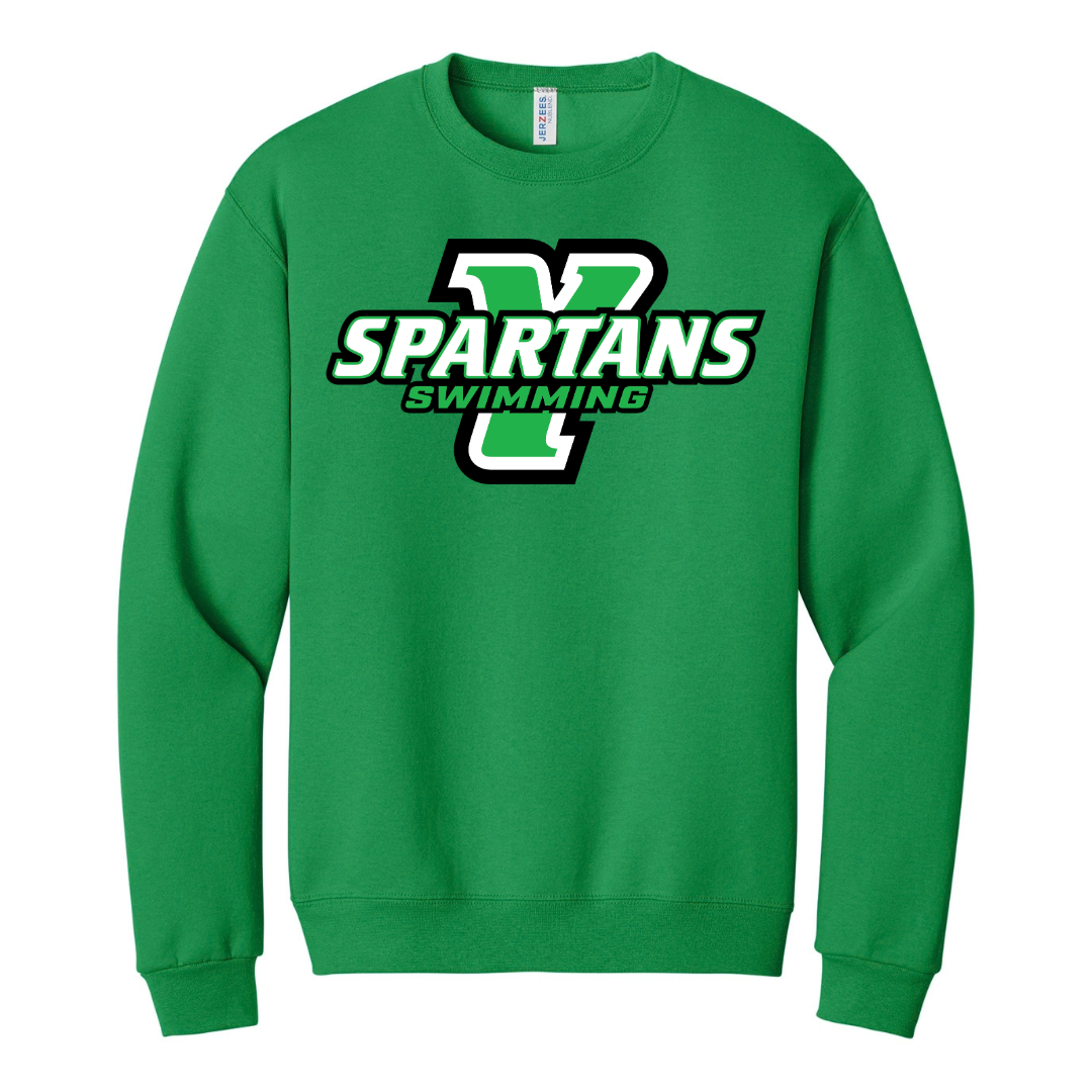CUSTOM JERZEES CLASSICS CREW SWEATSHIRT- SWIMMING