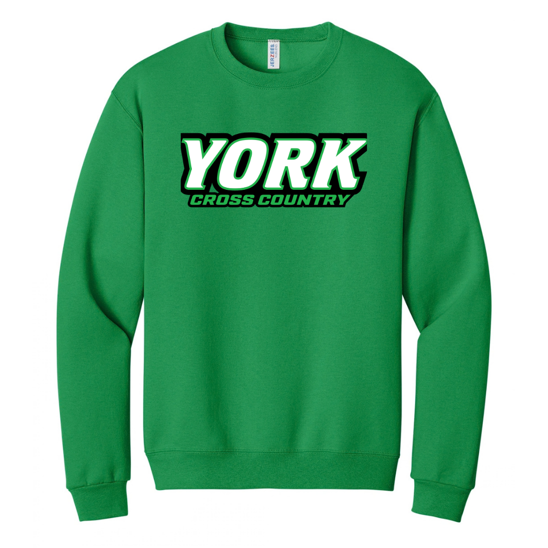 CUSTOM JERZEES CLASSICS CREW SWEATSHIRT- CROSS COUNTRY