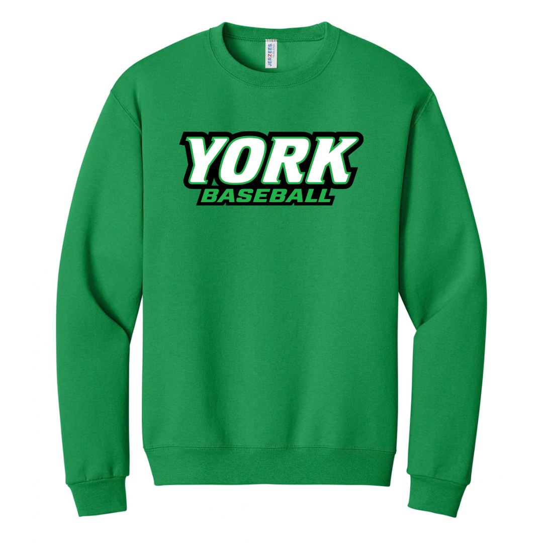 CUSTOM JERZEES CLASSICS CREW SWEATSHIRT- BASEBALL