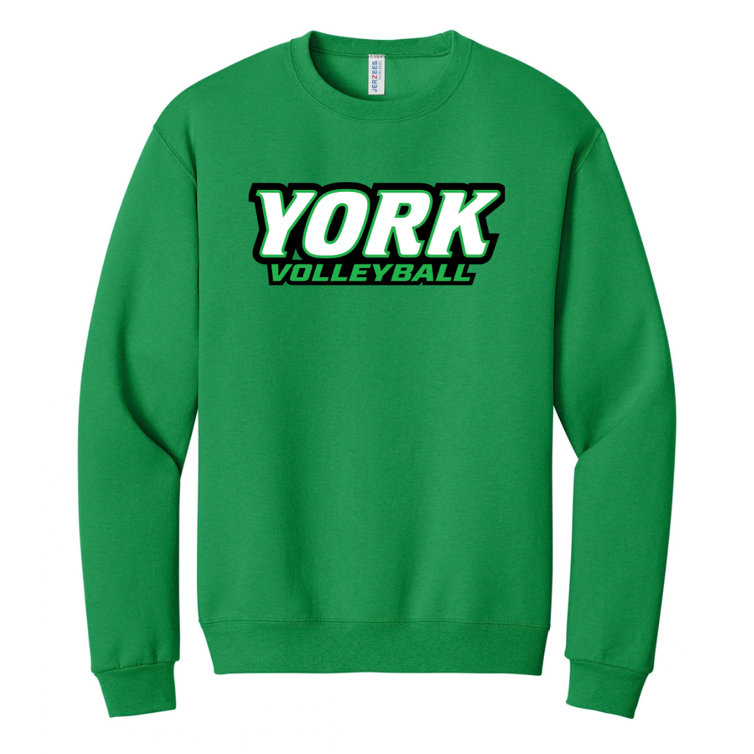CUSTOM JERZEES CLASSICS CREW SWEATSHIRT- VOLLEYBALL