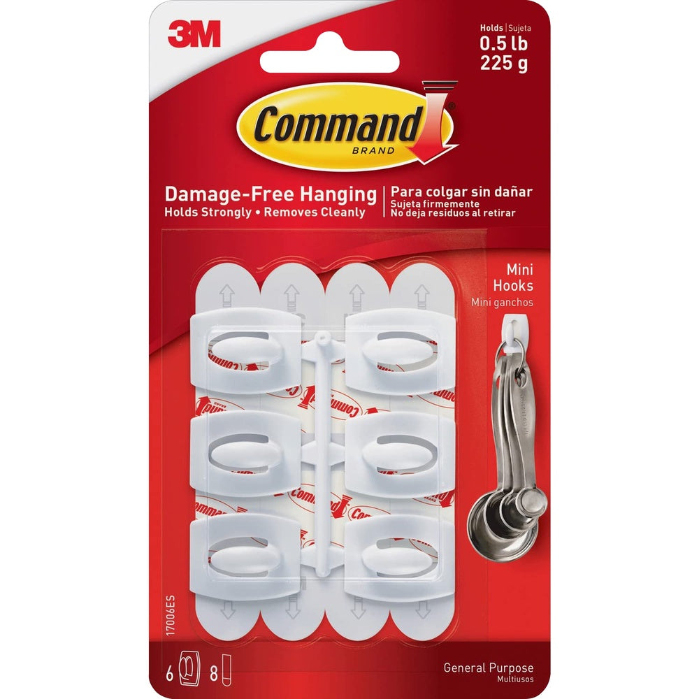 Command Adhesive Designer Hook - Mini - 6 Pack