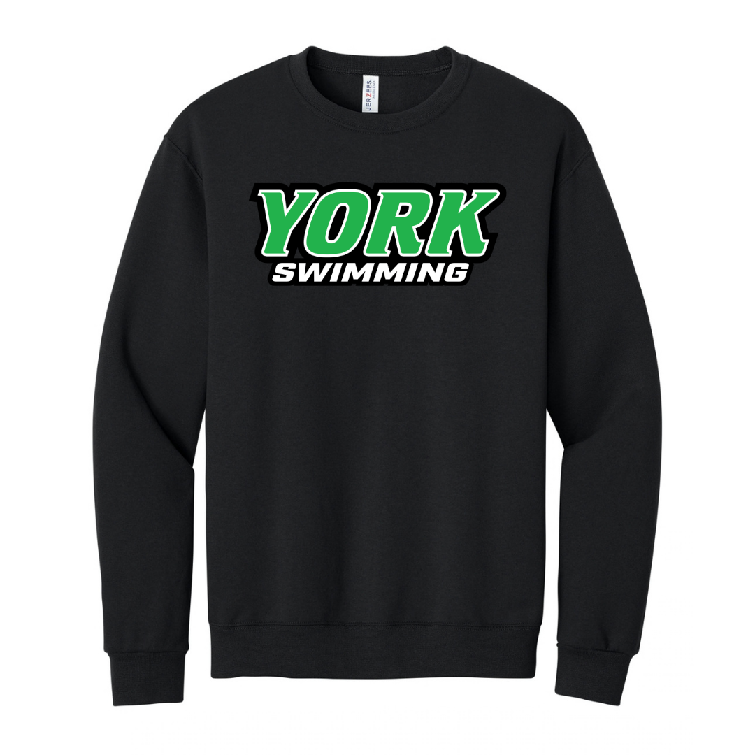 CUSTOM JERZEES CLASSICS CREW SWEATSHIRT- SWIMMING