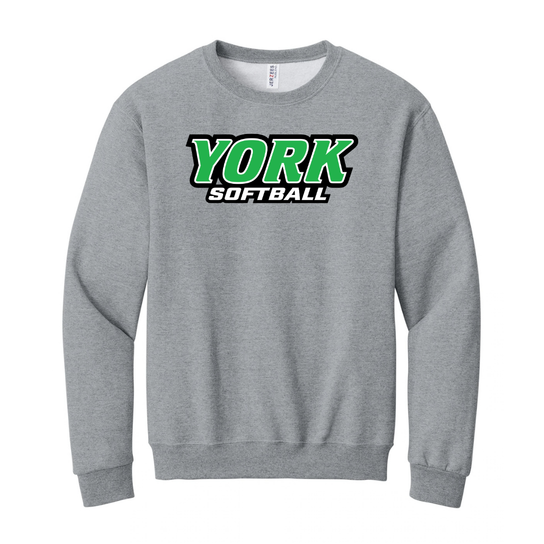 CUSTOM JERZEES CLASSICS CREW SWEATSHIRT-SOFTBALL