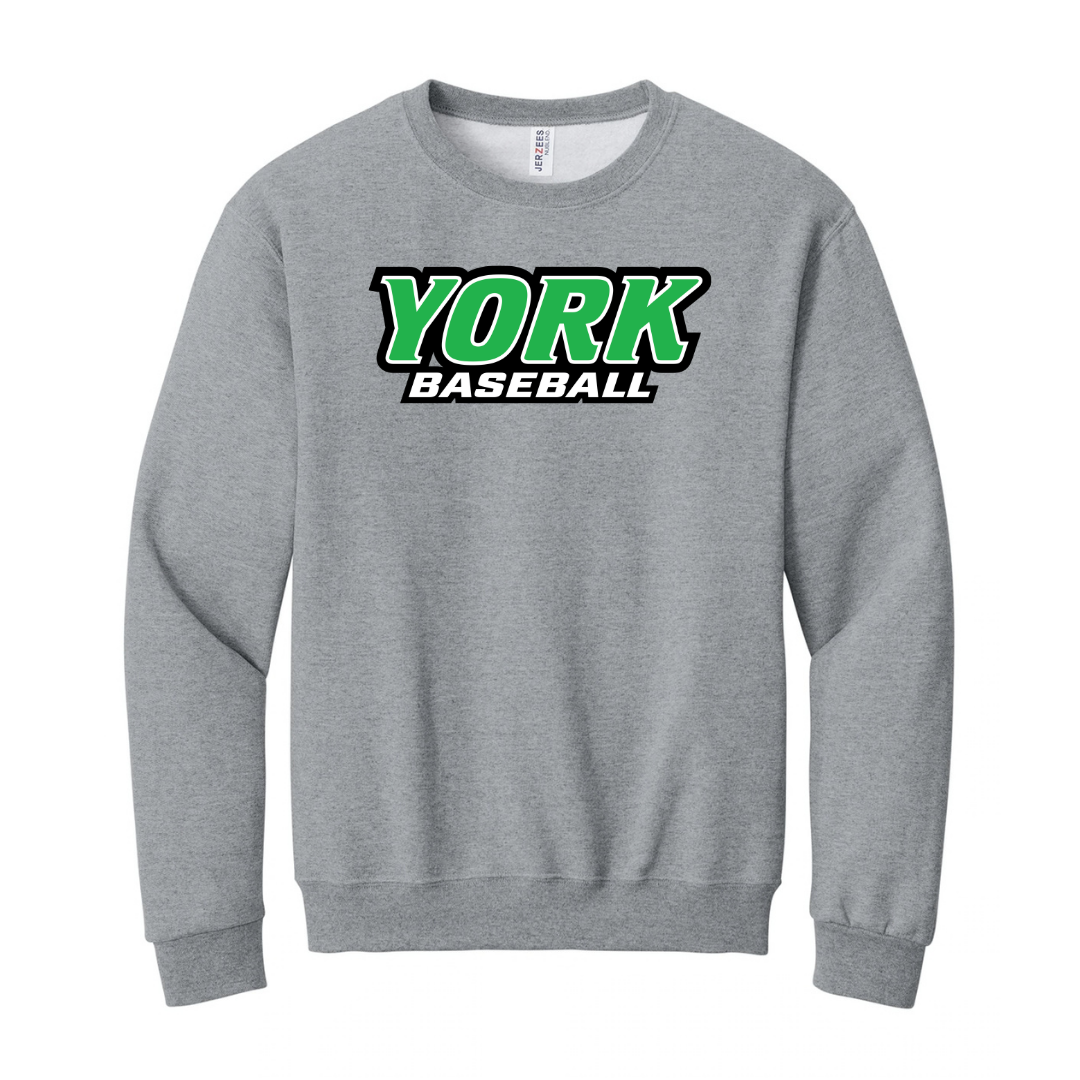 CUSTOM JERZEES CLASSICS CREW SWEATSHIRT- BASEBALL
